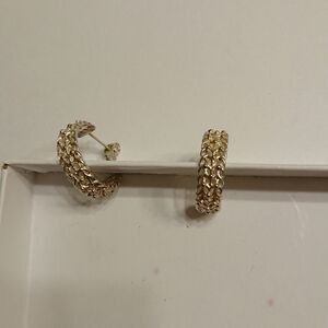 Silver 925 hoop earrings